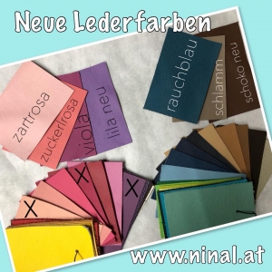 Preview: Leder rauchblau
