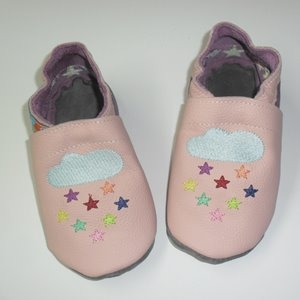 Puschen Gr. 24 rosa/lila Wolke