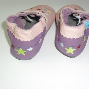 Preview: Puschen Gr. 24 rosa/lila Wolke