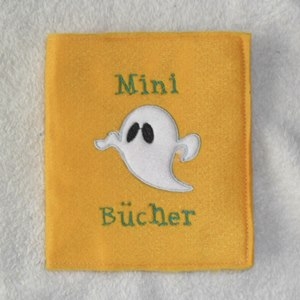 Mini Buch-Hülle Geist gelb