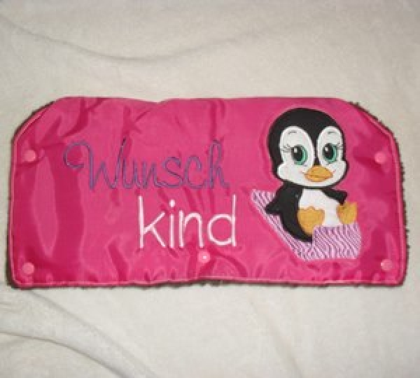 Kinderwagenmuff pink