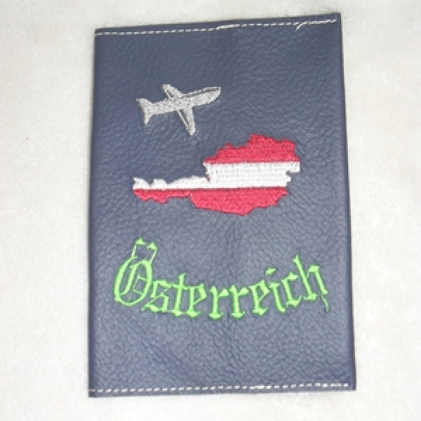 Reisepass-Hülle Österreich blau