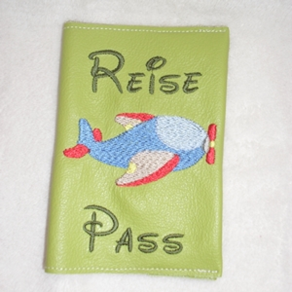 Reisepass-Hülle Flieger lime