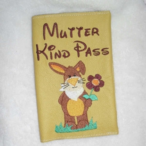Mutter Kind Pass-Hülle Kulio gelb