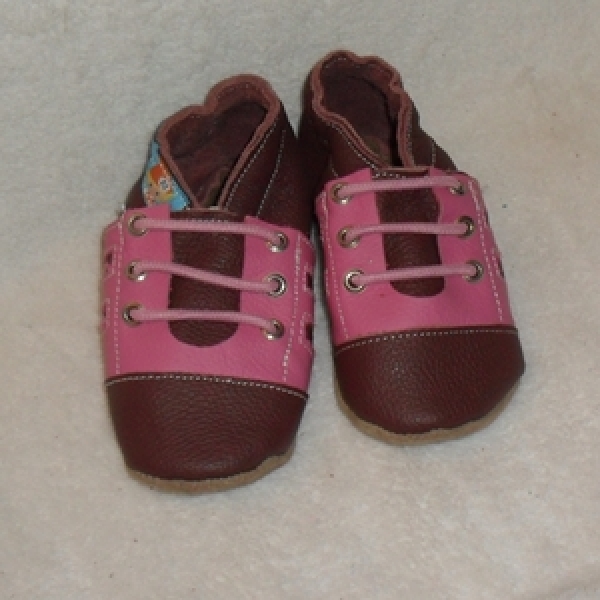 Puschen Gr. 22 dunkelrot/pink Sporties