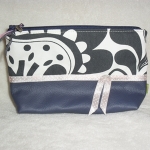 Kosmetiktascherl dunkelblau/rosa