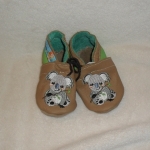 Puschen Gr. 21 karamell/apfelgrün Koala